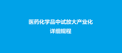 医药化学品中试放大产业化详细规程